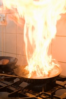 incendio, cocina, accidentes, fuego