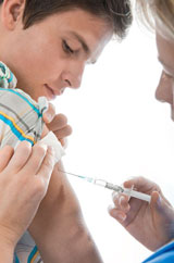Clinica de vacunación para adolescentes