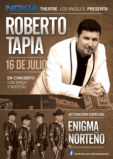 Roberto Tapia y Enigma Norteño en el Teatro Nokia de LA