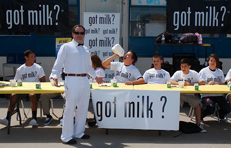 California Milk Processor Board breakfast eating contest