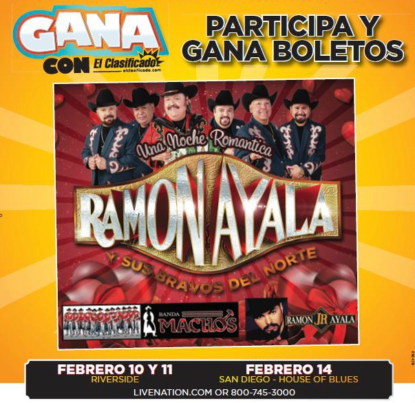 Participa y gana boletos para un concierto de Ramón Ayala