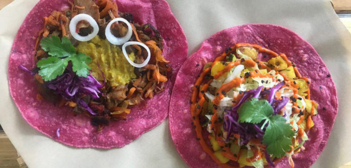tostadas coloridas