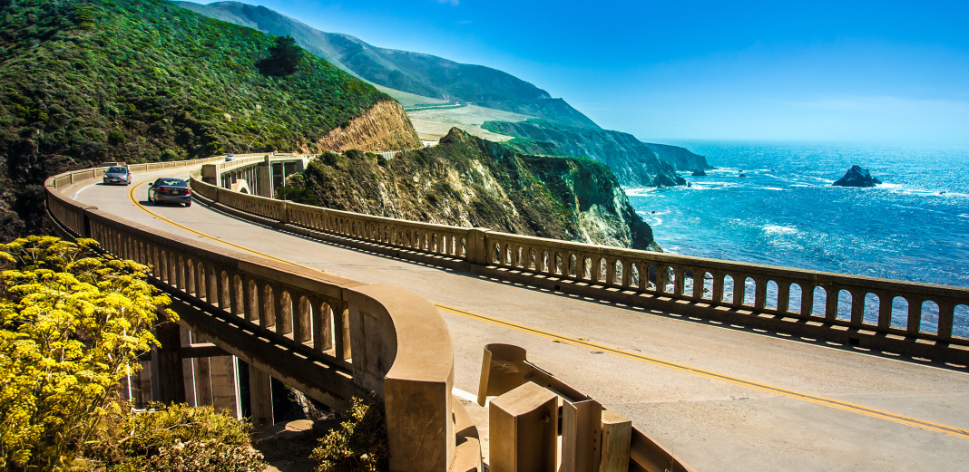 Autopista de la costa del Pacífico, California.