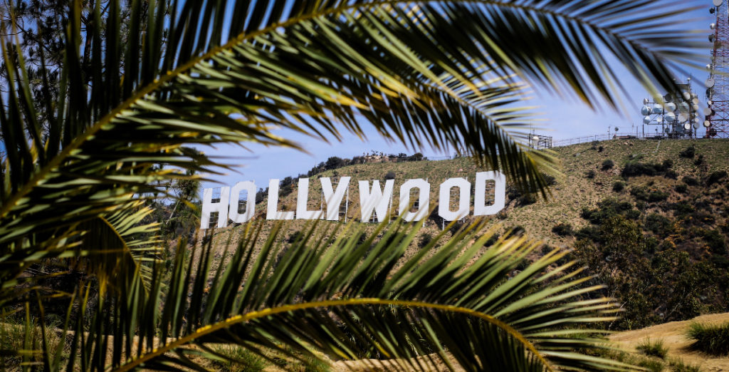 Letrero de Hollywood en California
