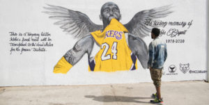 Mural dedicado a la memoria de Kobe Bryant