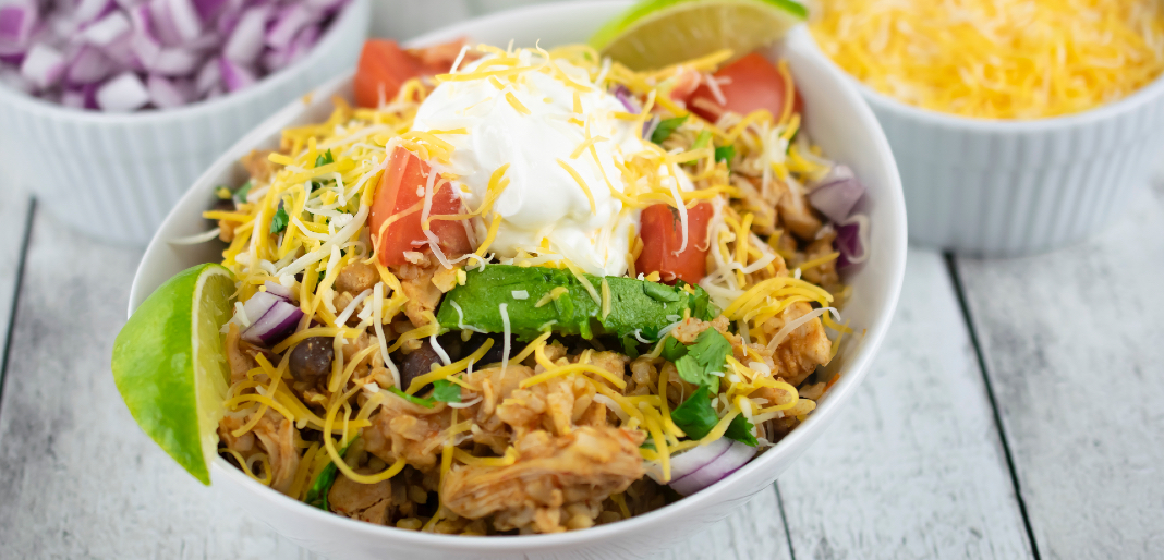 tazones de pollo a la mexicana