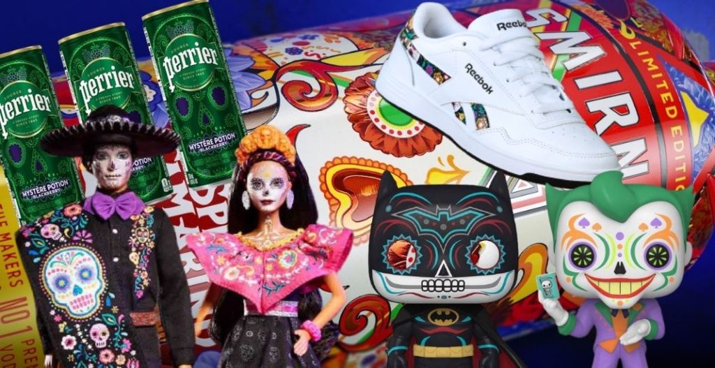 Desde Barbie hasta Perrier, marcas que rindieron tributo al Día de Muertos