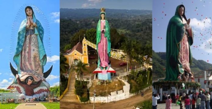 Las 5 estatuas más grandes de la Virgen de Guadalupe en el mundo