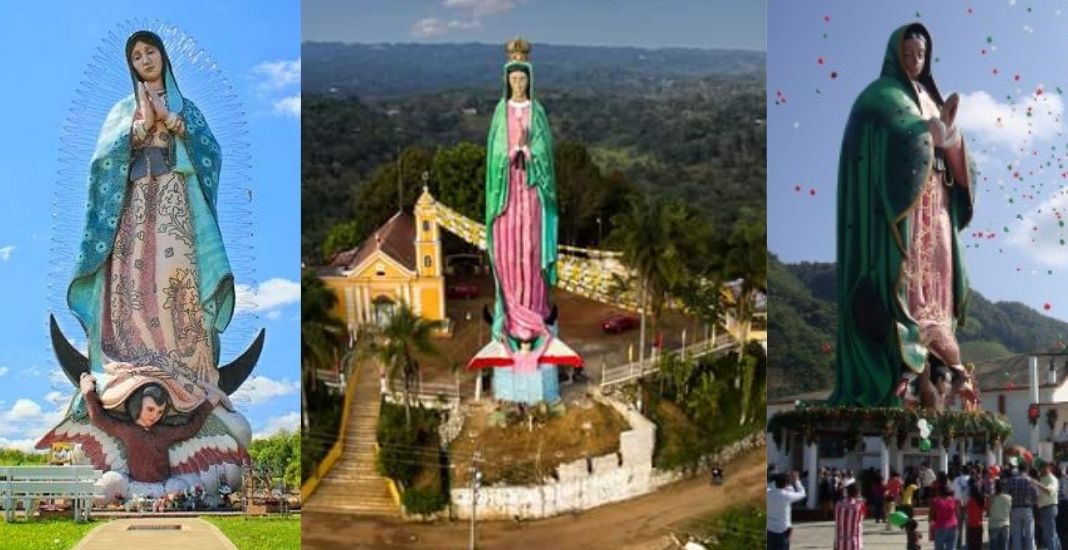Las 5 estatuas de la Virgen de Guadalupe más grandes del mundo