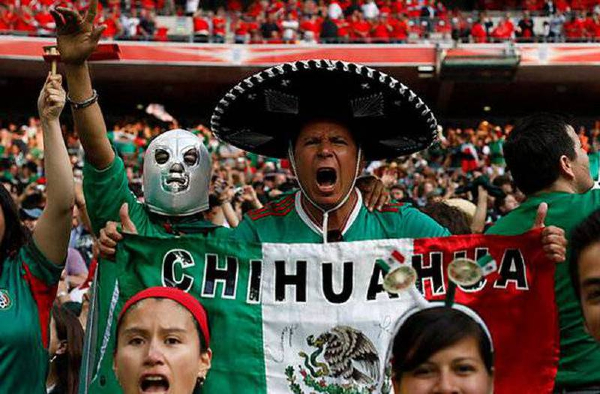 aficionados mexicanos en un mundial