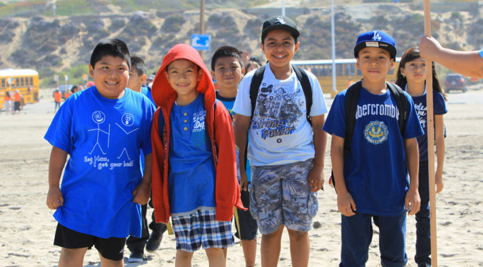 Niños participantes de Ocean Day