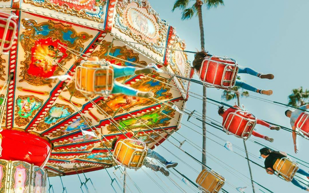 Sillas voladoras en LA County Fair