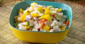Ceviche vegetariano de coliflor