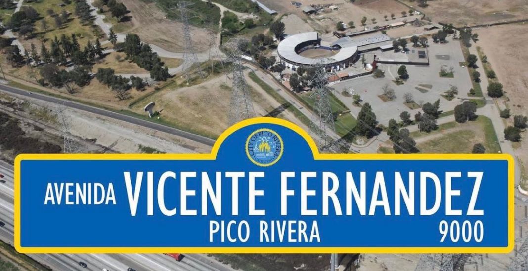 Avenida Vicente Fernández estará en la entrada del Pico Rivera Sports Arena