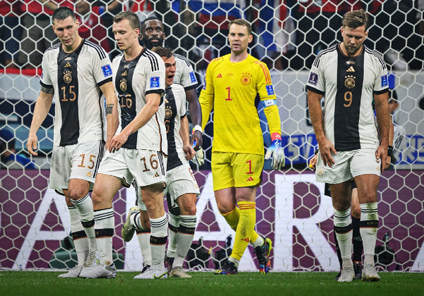 Jugadores de Alemania tristes por la eliminación