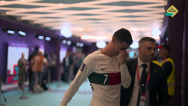 Cristiano Ronaldo al final del partido
