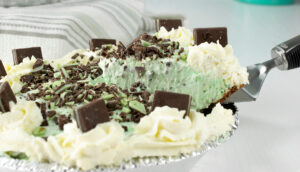 Pay de menta irlandés