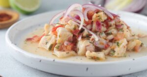Ceviche de pescado estilo peruano